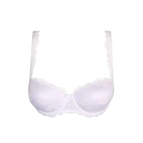 Marie Jo Sylvia White Padded Bra Balcony Lingerie Ka Band Size 30