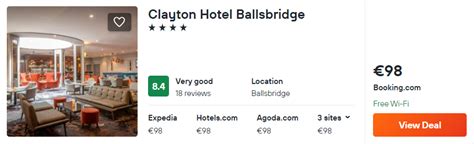 Victorian-built 4* Clayton Hotel Ballsbridge in Dublin for €98/double ...