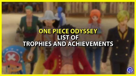 One Piece Odyssey Trophy Achievements List Guide