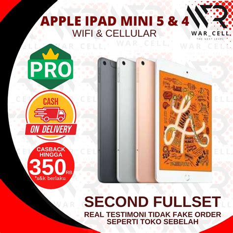 Jual Apple Ipad Mini Gb Gb Gb Gb Wifi Only Cellular