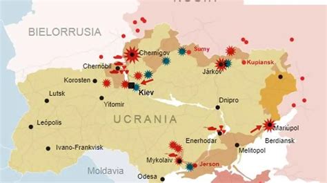 Mapa De La Situaci N De La Invasi N De Rusia A Ucrania