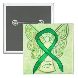 Awareness Angels Art Project: Bipolar Disorder Awareness Green Ribbon Angel