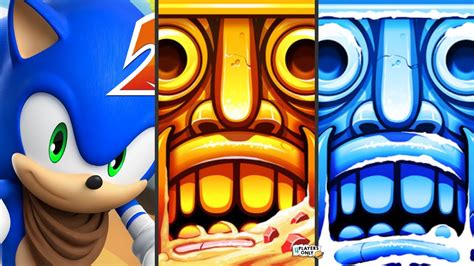 Sonic Dash 2 VS Temple Run 2 BLAZING SANDS Vs WINTER TOYLAND Map