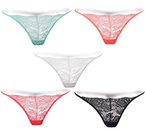 Moxeay Sexy Lingerie Bottom Lace G String T Back Thongs Panties Pack Of 5 Random Ebay