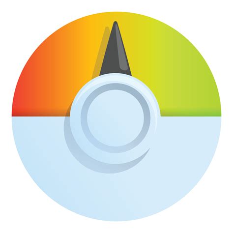 Circle credit score icon, cartoon style 14226598 Vector Art at Vecteezy