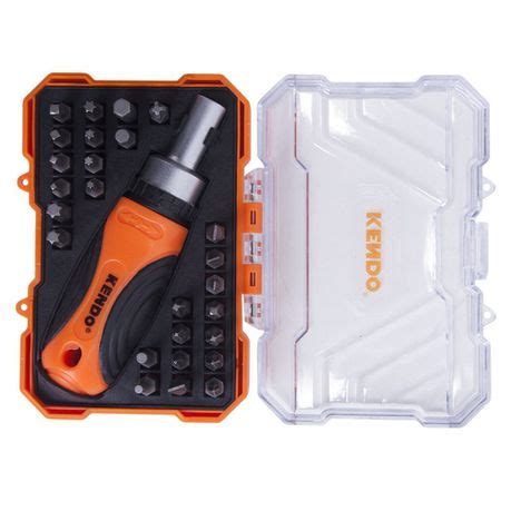 Kendo 27 Piece Multi Bit Ratchet Screwdriver Set Tool Home