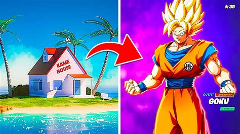 La Skin De Goku Y La Kame House Llegan A Fortnite Dragon Ball Youtube