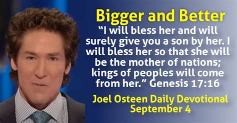 Joel Osteen Daily Devotional September 4 2024 Bigger And Better