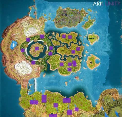 Ark: Survival Ascended: All Giant Beaver dam locations on The Center