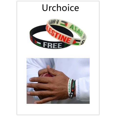 Free Palestine Save Gaza Bracelet Unisex Silicone Wristband Palestine