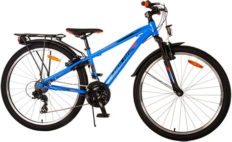 Volare Cross Kids Bike Boys 26 Inch Blue 18 Gears Two Hand Brakes