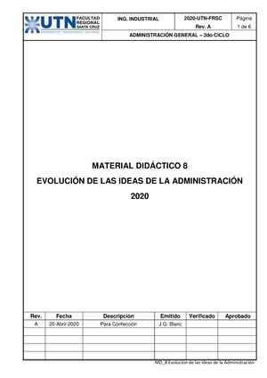 MD 10 Proceso Administrativo Niveles de Planificación Rev A 1 de 11