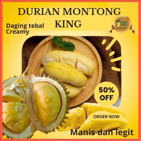 Jual DURIAN MONTONG KUPAS PILIHAN DURIAN MONTONG KUALITAS AAA KING