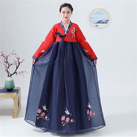 Korean Traditional Palace Hanbok Woman Hanbok Korean Folk Dance Costume