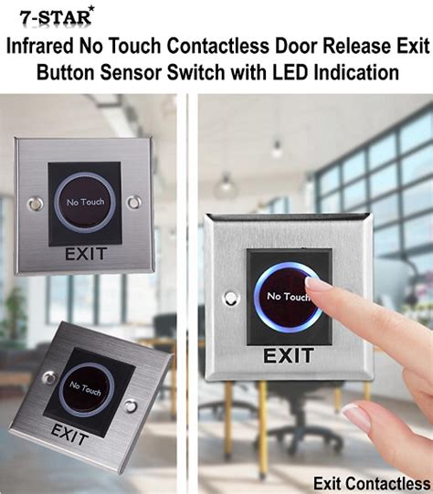 Infrared No Touch Contactless Door Release Exit Button Sensor Switch