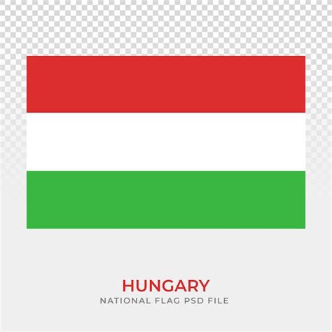 A Bandeira Nacional Da Hungria Psd Premium