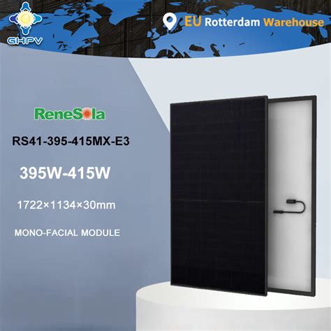 Renesola RS41 395 415mx E3 Solar Panels Manufacturers In China 395W