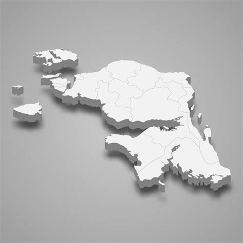 Premium Vector Isometric Map Of West Papua Is A Province Of Indonesia