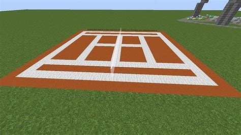 Tennis Court Schematic Minecraft Map