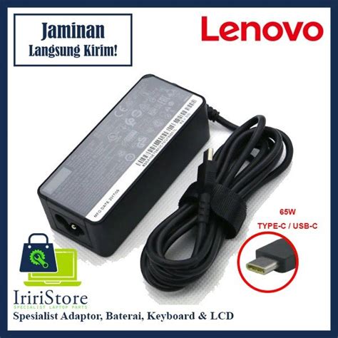 Jual Adaptor Charger Laptop Lenovo Original 65W 20V 3 25A TYPE C Di