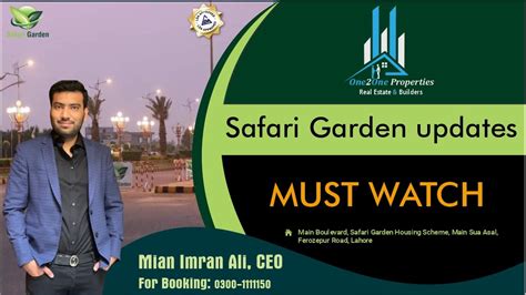 Safari Garden Housing Society Lahore Jinnah Block Updates Best