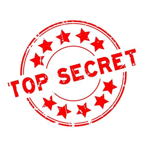 Top Secret Stamp Red Top Secret Classified Stamp Icon Stock