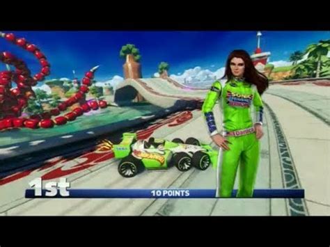 Sonic All Stars Racing Transformed PS3 Danica Patrick In Dragon Cup