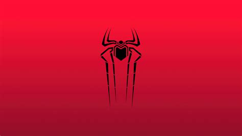 Spiderman Symbol Red K Wallpaper Hd Superheroes Wallpapers K