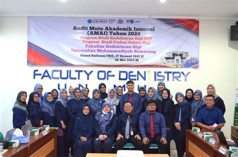 FKG UNIMUS Gelar Audit Mutu Akademik Internal 2024 Fakultas