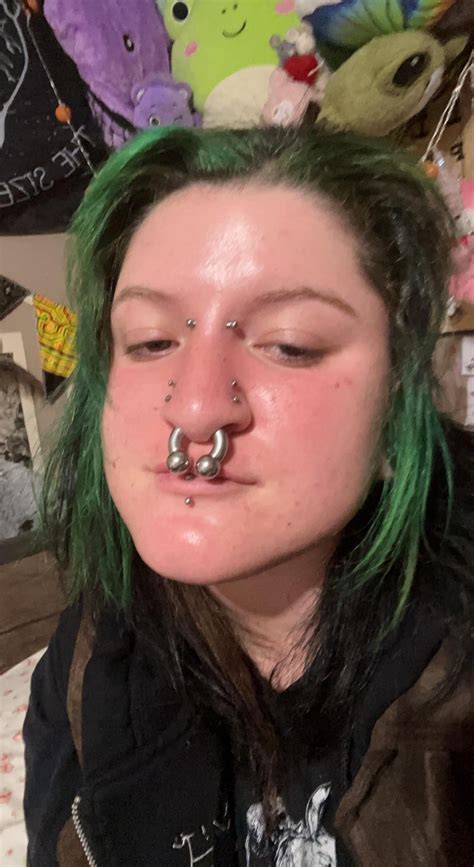 Sharing My Piercings Most Recent Ones Are My High Nostrils Rstretched