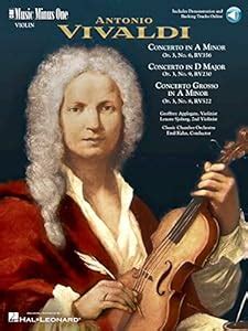 9781596151550 Music Minus One Violin Antonio Vivaldi Violin Concerti