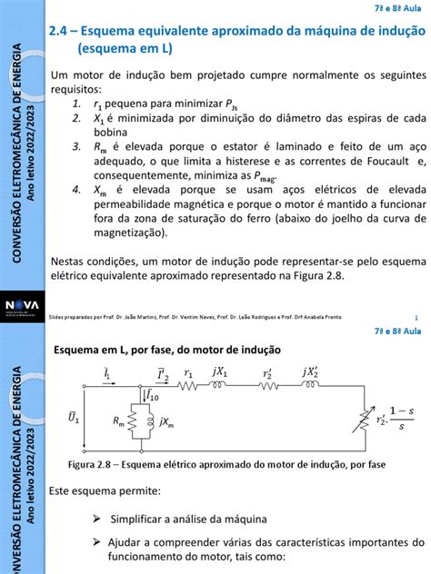 Esquema Elétrico Equivalente Do Motor De Indução Pdf Quantidades