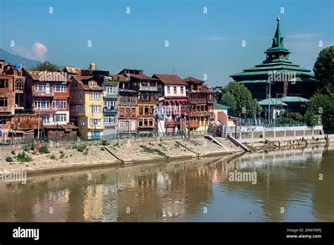 The All Wooden Khanqah E Moula Shah E Hamadan Mosque And Old Homes On