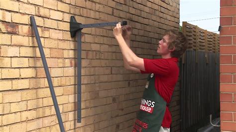 How To Install A Fold Down Clothesline - DIY At Bunnings - YouTube