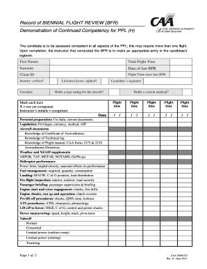 Fillable Online CAA Form 24061 12 CAA Form 24061 12 Fax Email Print