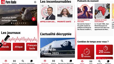 RFI Pure Radio Lapplication 100 Radio De RFI Fait Peau Neuve Pour