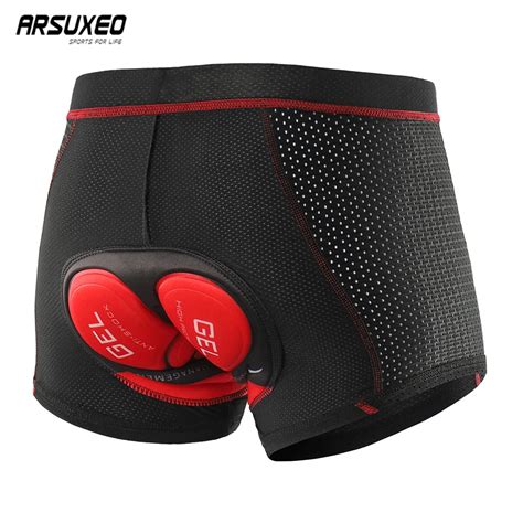 ARSUEXO Upgrade Cycling Underwear Pro 3D Gel Pad Mountain Bike MTB