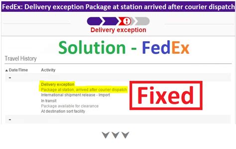 Fedex What Does Shipment Exception Mean