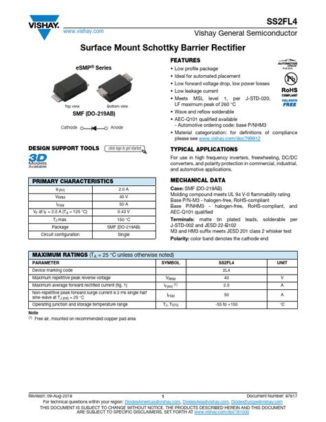 SS2FL4 Data Sheet Vishay