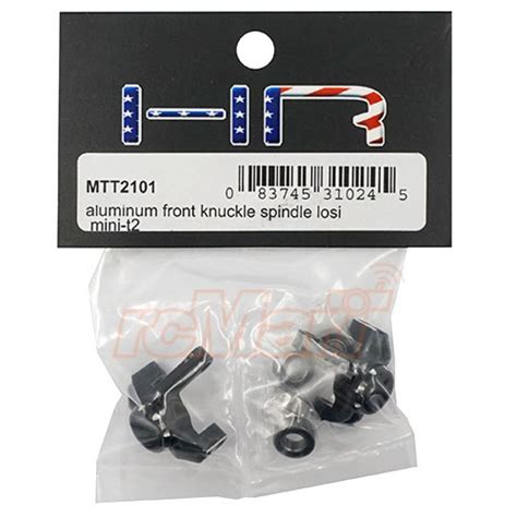 Hot Racing Aluminum Front Knuckle Spindle Set Black For Losi Mini T 2 0