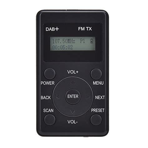 Rádio fm portátil dab dab Receptor fm fones de ouvido Mini