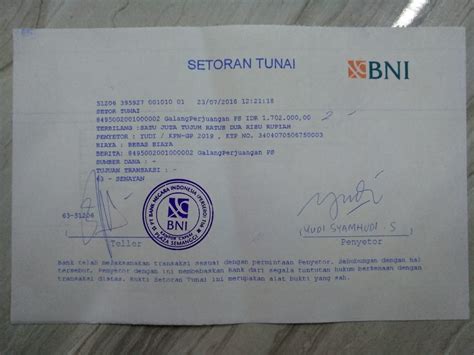 Detail Stempel Bank Bni Koleksi Nomer 5