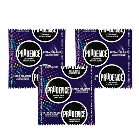 Condones Prudence Extra Pleasure Texturizados Lubricados Pzas