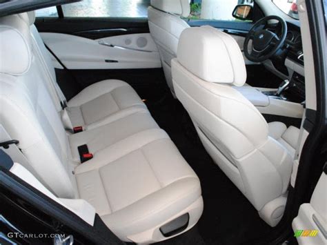 Ivory White/Black Nappa Leather Interior 2010 BMW 5 Series 550i Gran ...