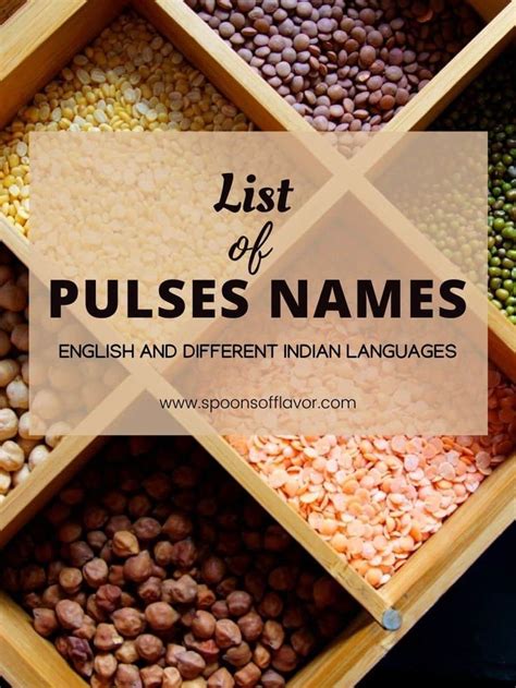 List Of Lentils And Pulses Names In English Hindi And Other