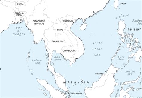 Large Asia Colouring Map Cosmographics Ltd