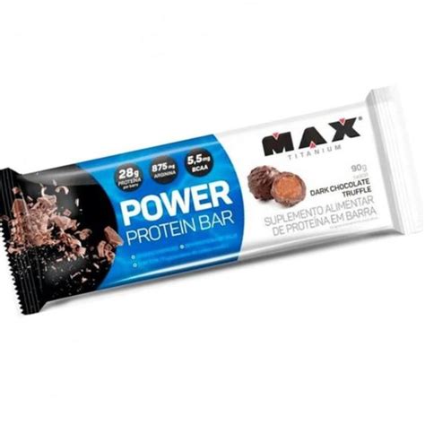 Barra de Proteína Power Max Titanium 90g Unidade Barra de Proteína