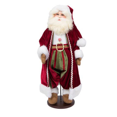 The Holiday Aisle® Deck The Halls Santa Doll With Stand Wayfair