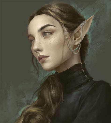 Elf Portrait Valeriia Korzhova On Artstation At Artwork9e3ozn