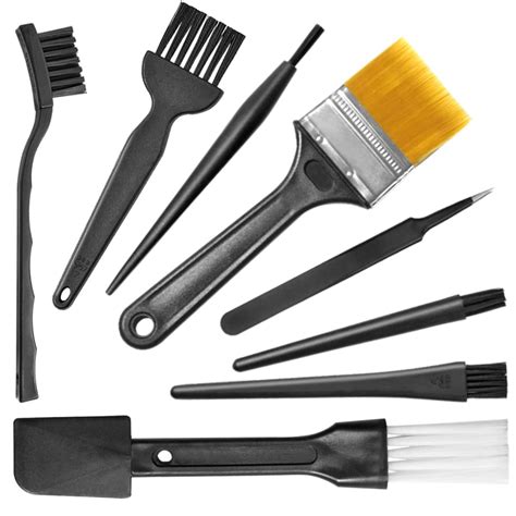 Small Portable Plastic Handle Nylon Anti Static Brushes Computer